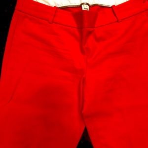 J.Crew pants straight leg ankle. Red 6